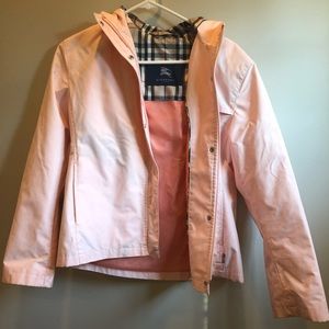 Burberry Hooded Jacket—pink
